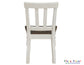 Joanna Kids Solid Wood Side Chair, Ivory and Mocha Finish