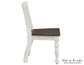 Joanna Kids Solid Wood Side Chair, Ivory and Mocha Finish