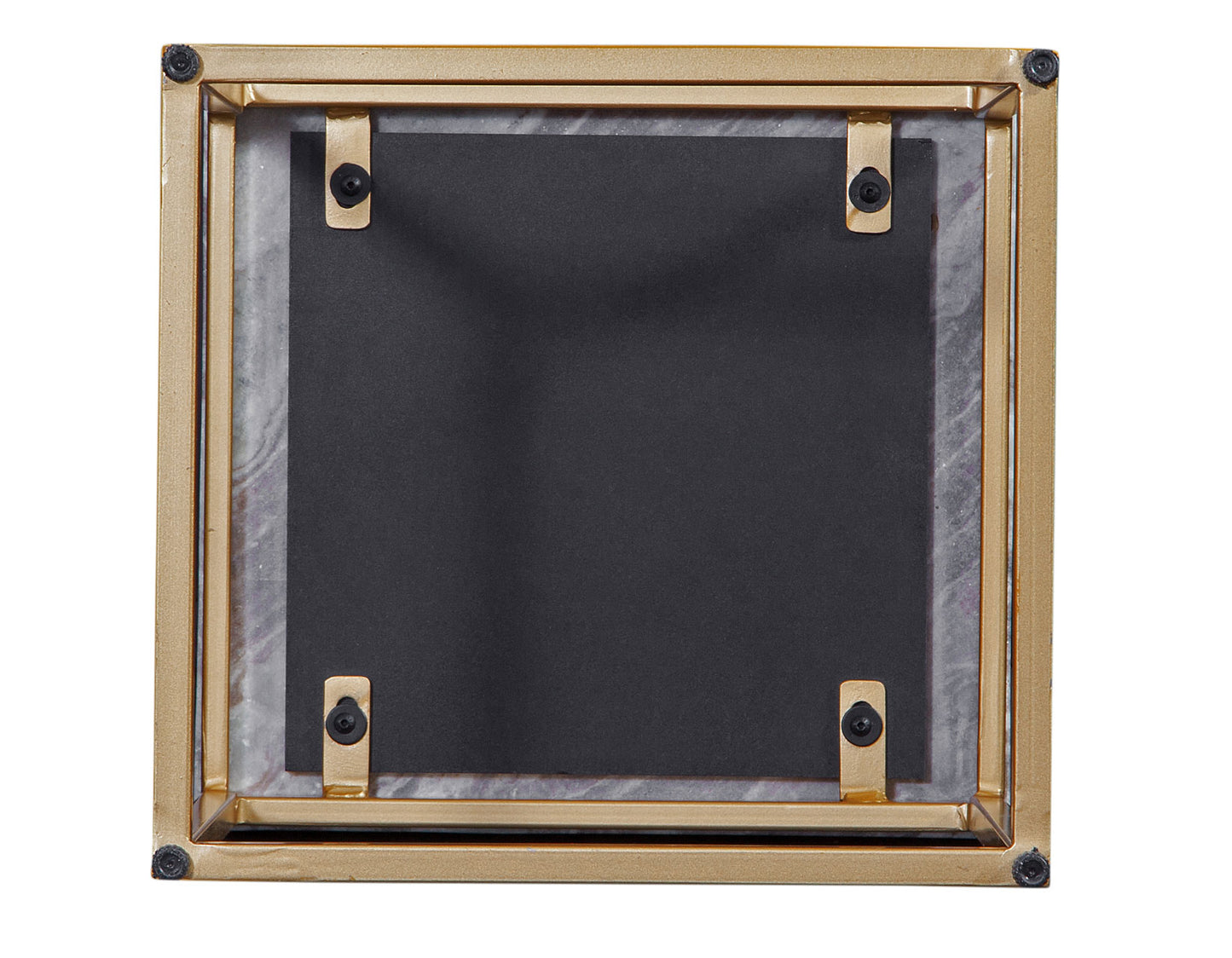 Chantel Solid Brown Marble Top Nesting Tables