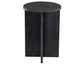 Niki Solid Black Marquina Marble End Table