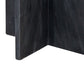 Niki Solid Black Marquina Marble End Table