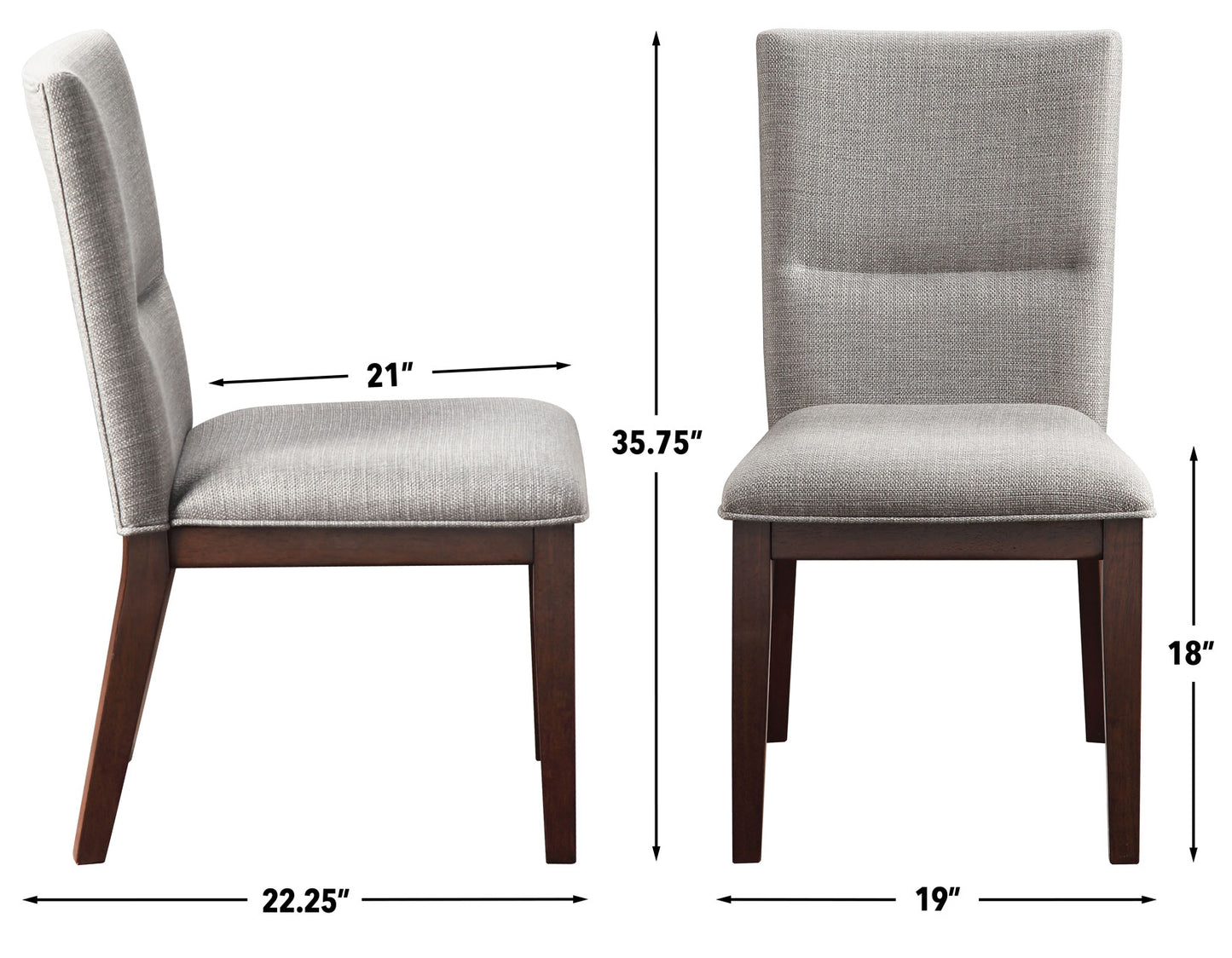 Amalie Side Chair, Camel Linen