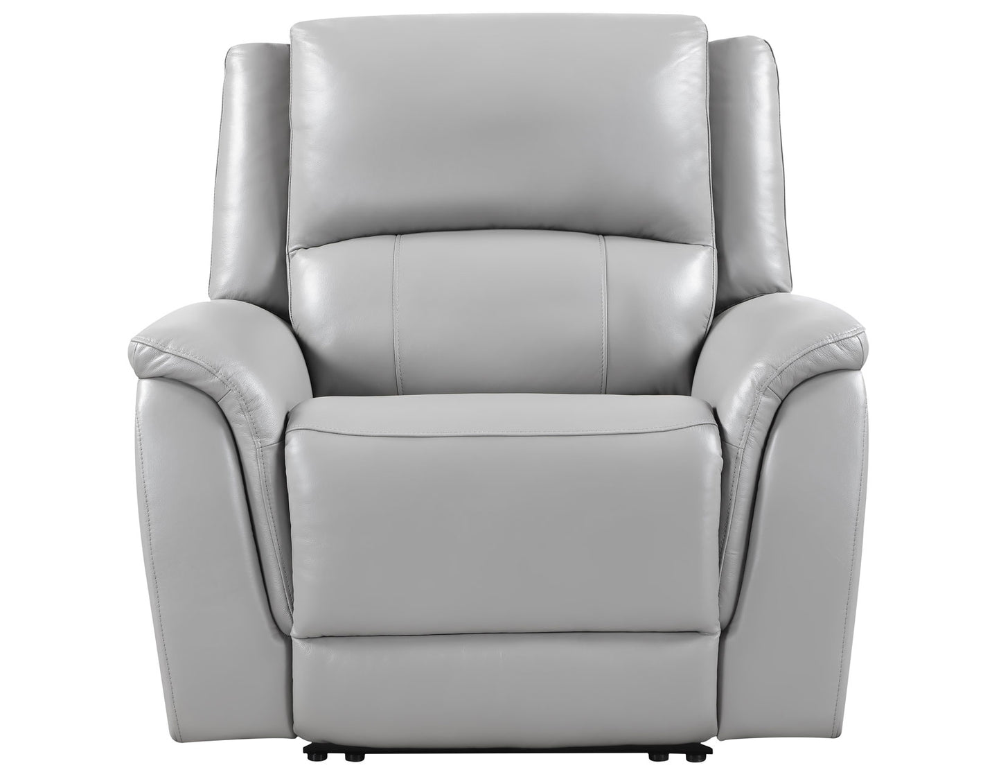 Alexandria Leather Power Recliner, Stone