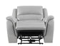 Alexandria Leather Power Recliner, Stone