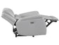 Alexandria Leather Power Recliner, Stone