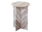 Niki Solid Toronto Brown Marble End Table