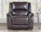 Alexandria 3-Piece Leather Reclining Set – Sofa, Loveseat, Recliner, Chocolate
