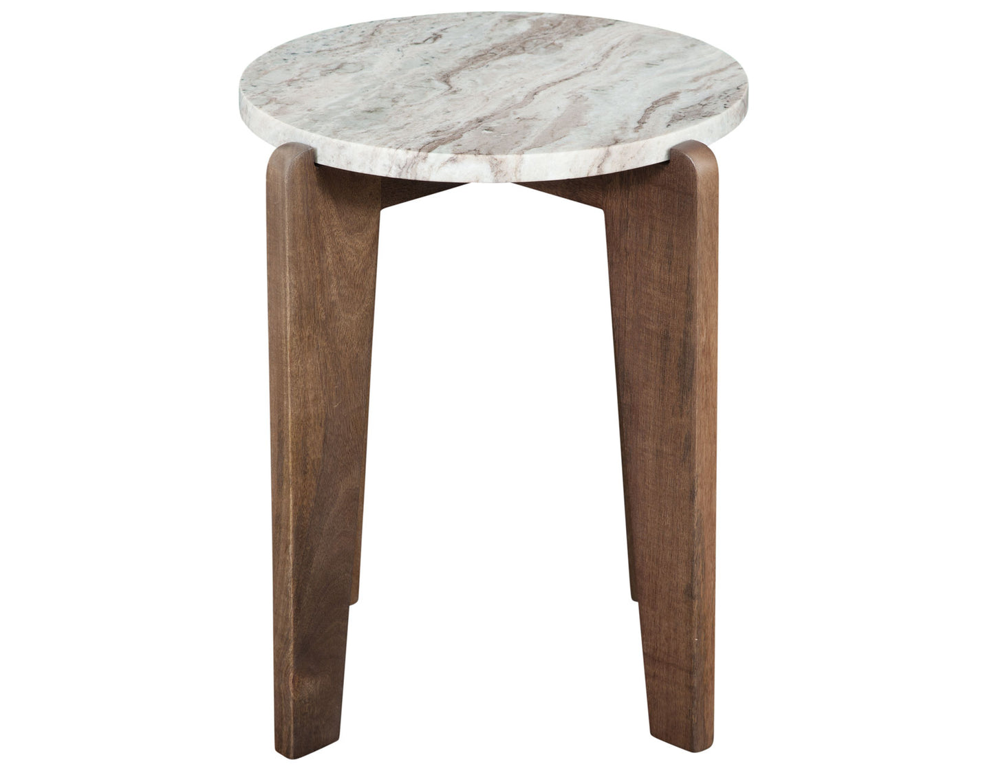 Shavon 3-Piece Solid Toronto Brown Marble Table Set