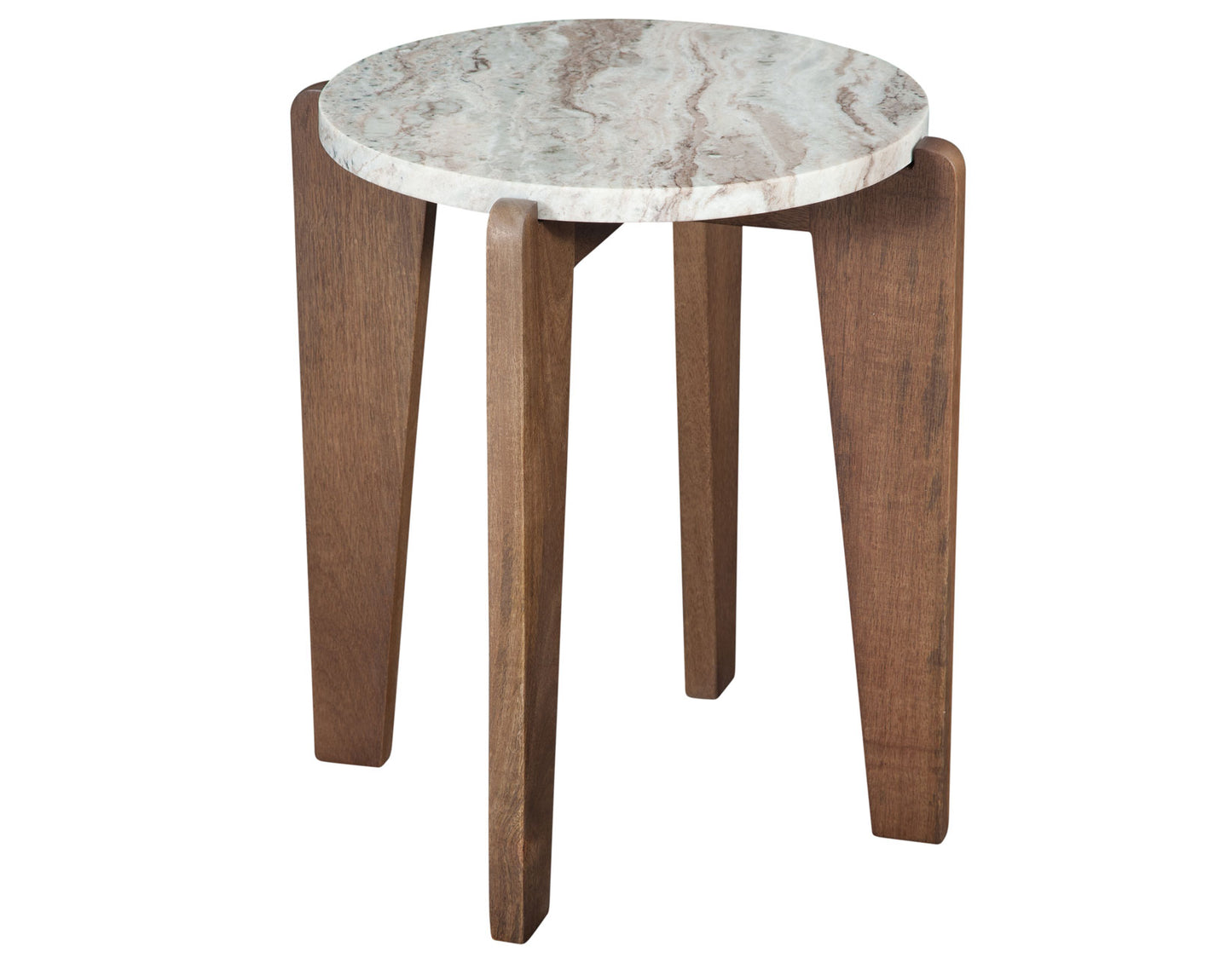 Shavon 3-Piece Solid Toronto Brown Marble Table Set