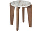 Shavon 3-Piece Solid Toronto Brown Marble Table Set