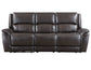 Alexandria Power Leather Reclining Sofa, Chocolate