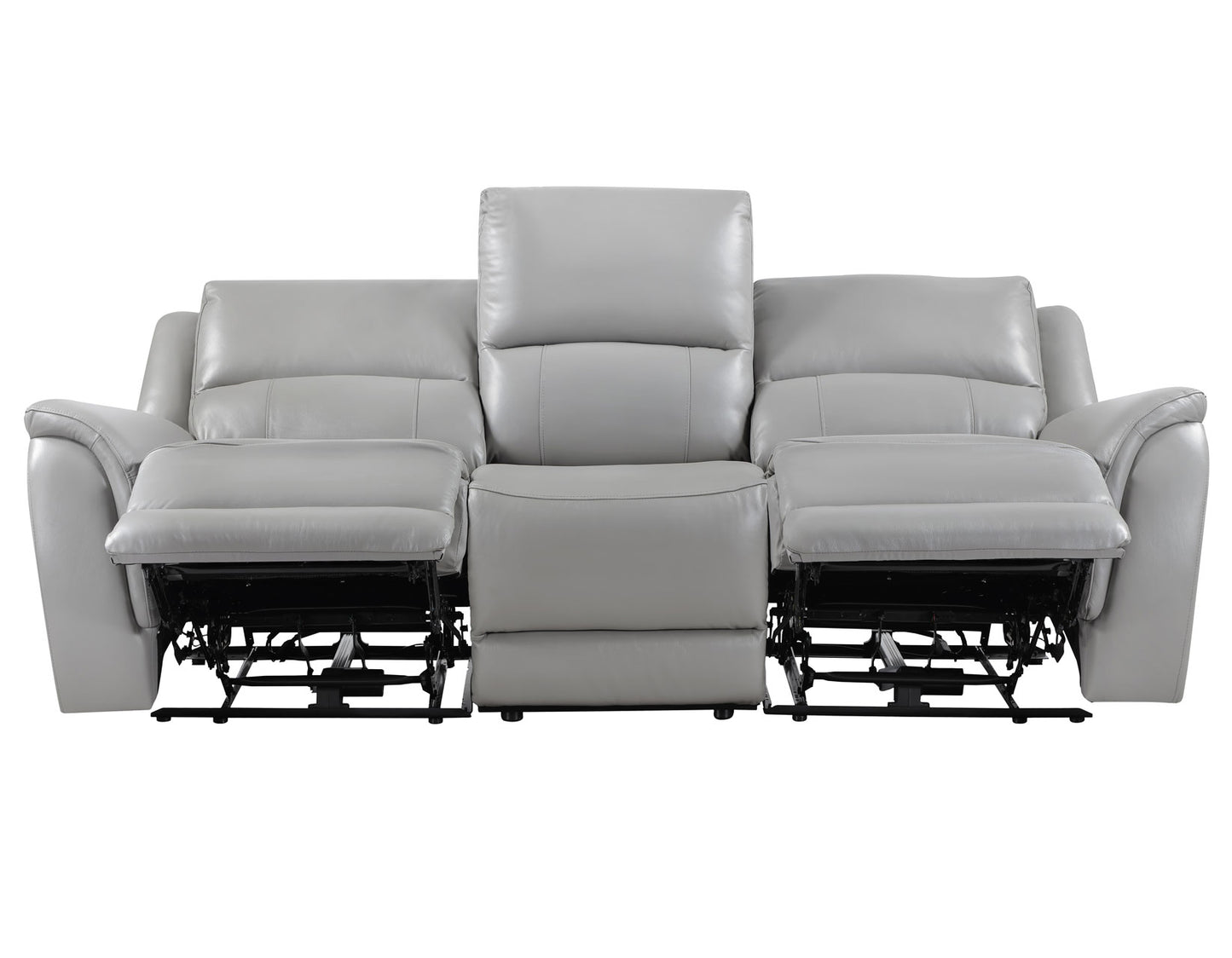 Alexandria Power Leather Reclining Sofa, Stone