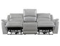 Alexandria Power Leather Reclining Sofa, Stone