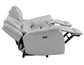 Alexandria Power Leather Reclining Sofa, Stone