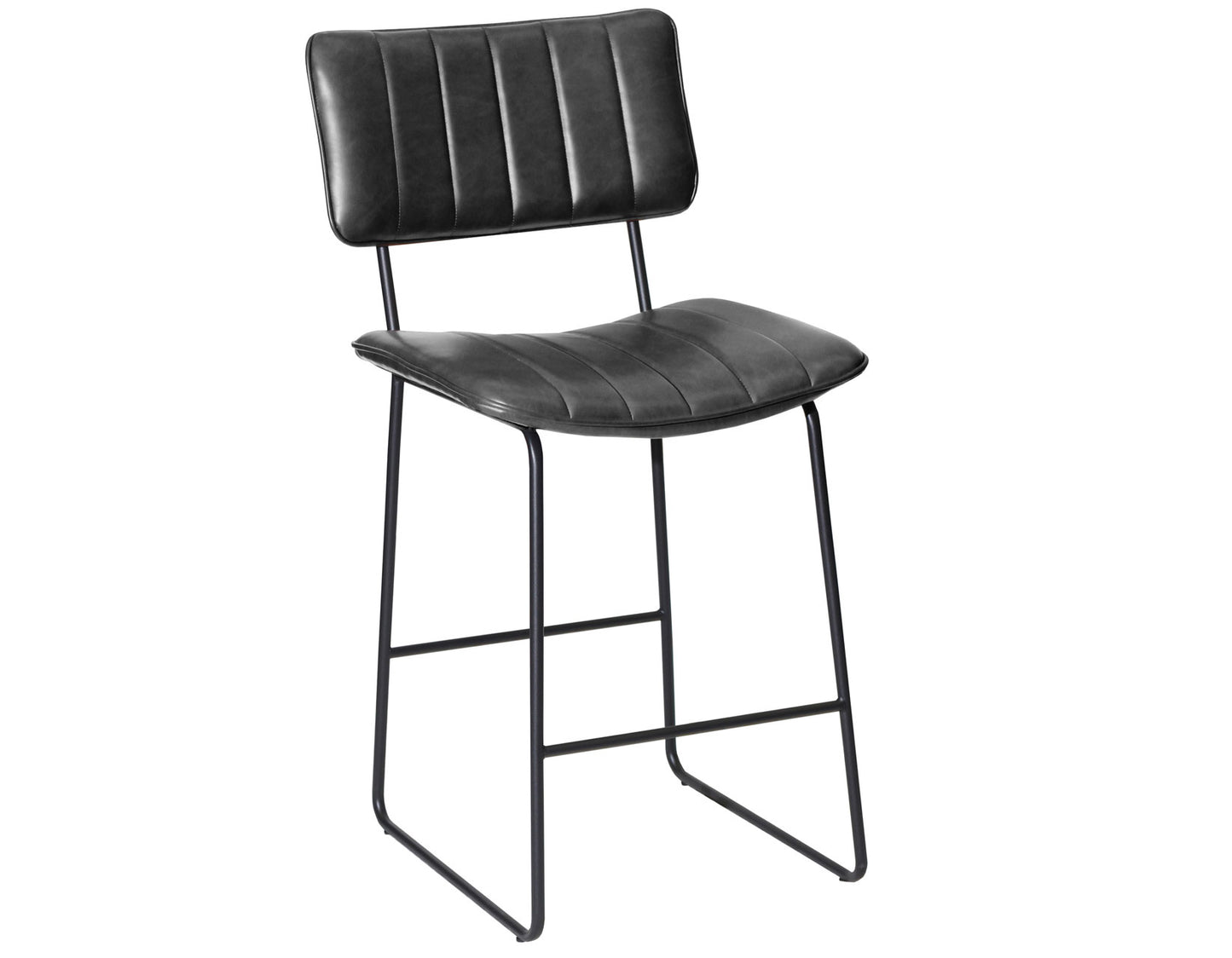 Tribeca 24″ Commercial Grade Counter Stool, Black