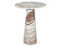 Joni 18″ Round Toronto Brown Marble Accent End Table
