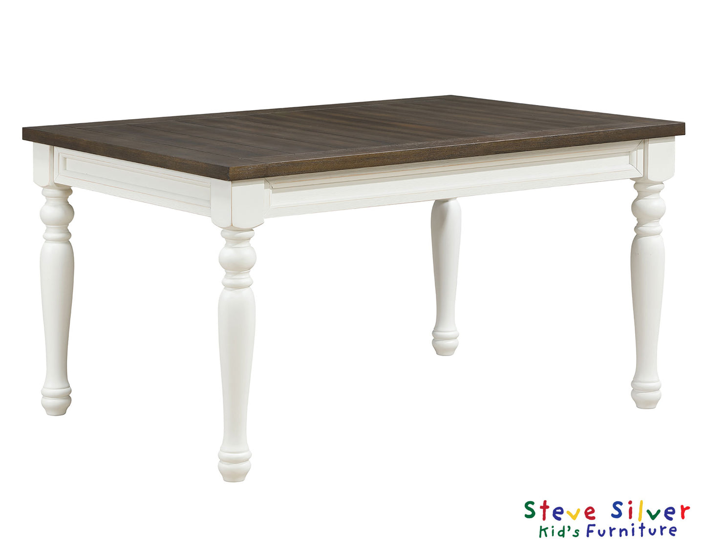 Joanna Kids 5 Piece Dining Set, Ivory and Mocha Finish