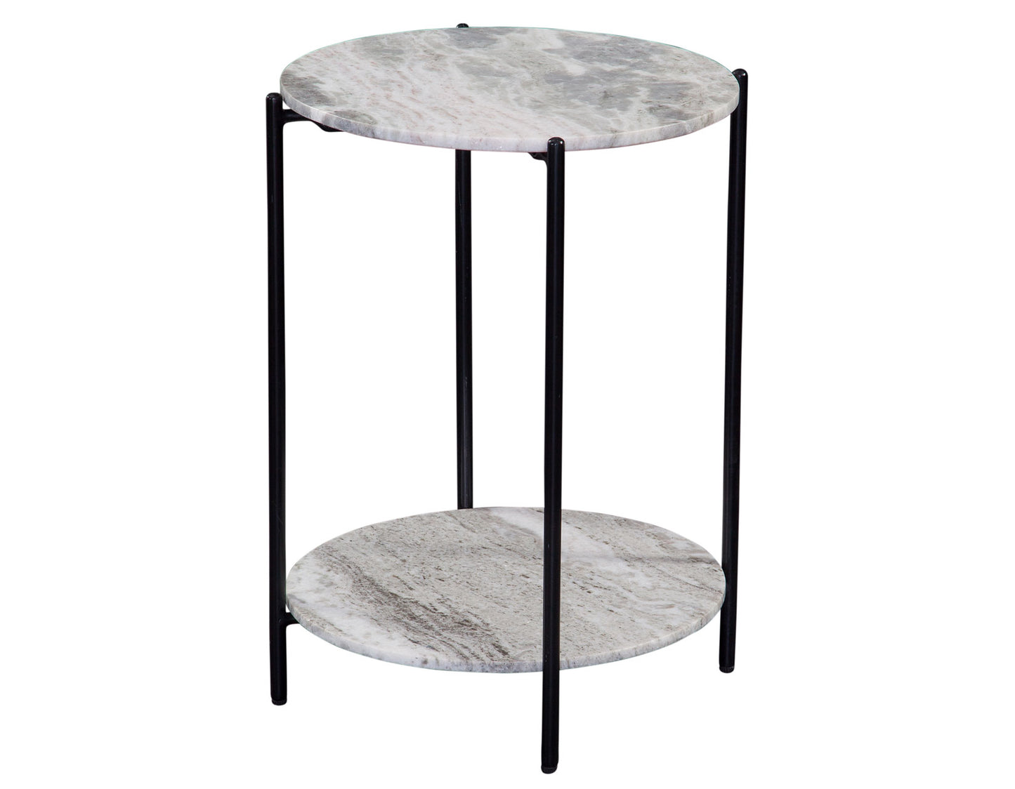 Coleen Sanwar Green Marble 18″ Round End Table