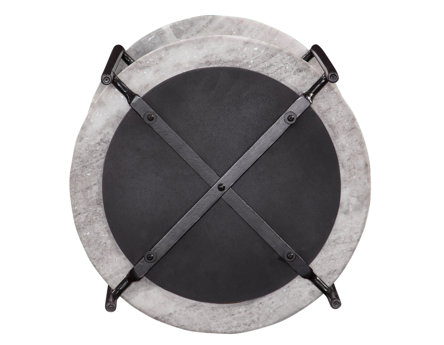 Coleen Sanwar Green Marble 18″ Round End Table