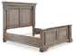 Blairhurst California King Panel Bed with Mirrored Dresser, Chest and Nightstand