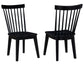 Vaughn 5-Piece 60-96″ w/2-18 Leaves Dining Set, Driftwood & Black Finish