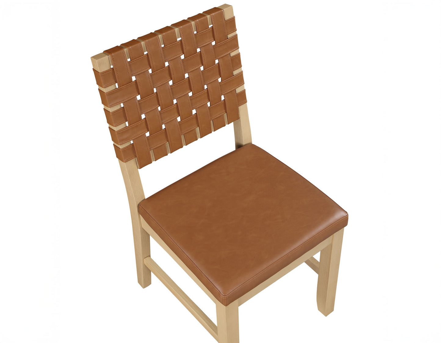 Reid Camel Vegan Leather 30″ Bar Stool, Sand Finish