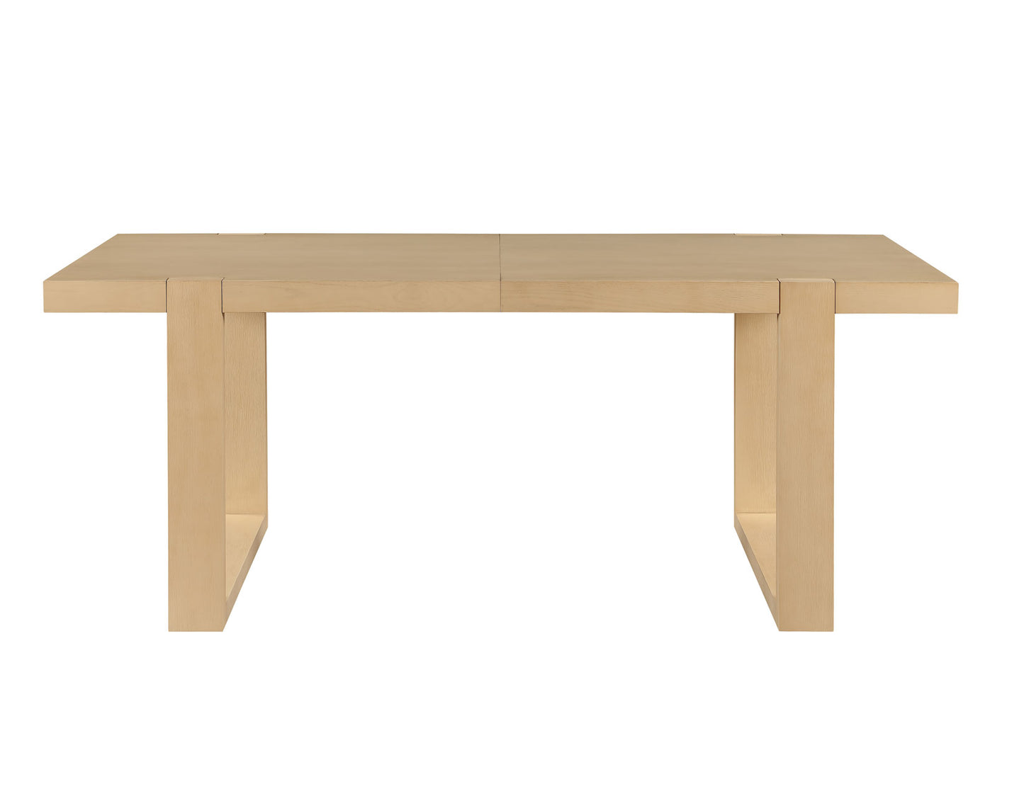 Reid 77-95″ Dining Table with 18″ Leaf, Sand Finish
