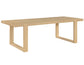Reid 77-95″ Dining Table with 18″ Leaf, Sand Finish