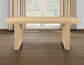 Reid 77-95″ Dining Table with 18″ Leaf, Sand Finish