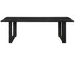Reid 77-95″ Dining Table with 18″ Leaf, Black Finish