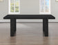 Reid 77-95″ Dining Table with 18″ Leaf, Black Finish