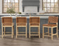 Reid Camel Vegan Leather 24″ Counter Stool, Sand Finish