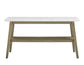 Vida, Sofa Table, White Marble Top, Blonde