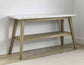 Vida, Sofa Table, White Marble Top, Blonde
