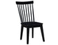 Vaughn Black Modern Windsor Side Chair