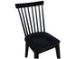 Vaughn Black Modern Windsor Side Chair