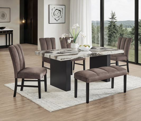 VEGA FAUX MARBLE DINING TABLE LEG