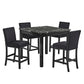 LENNON 5-PK COUNTER HEIGHT SET BLACK