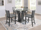 CAMELIA COUNTER HEIGHT TABLE GLASS 10MM