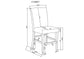 MARBEL 5PK FAUX MARBLE COUNTER HEIGHT DINING SET