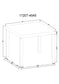 VEGA FAUX MARBLE COUNTER HEIGHT TABLE