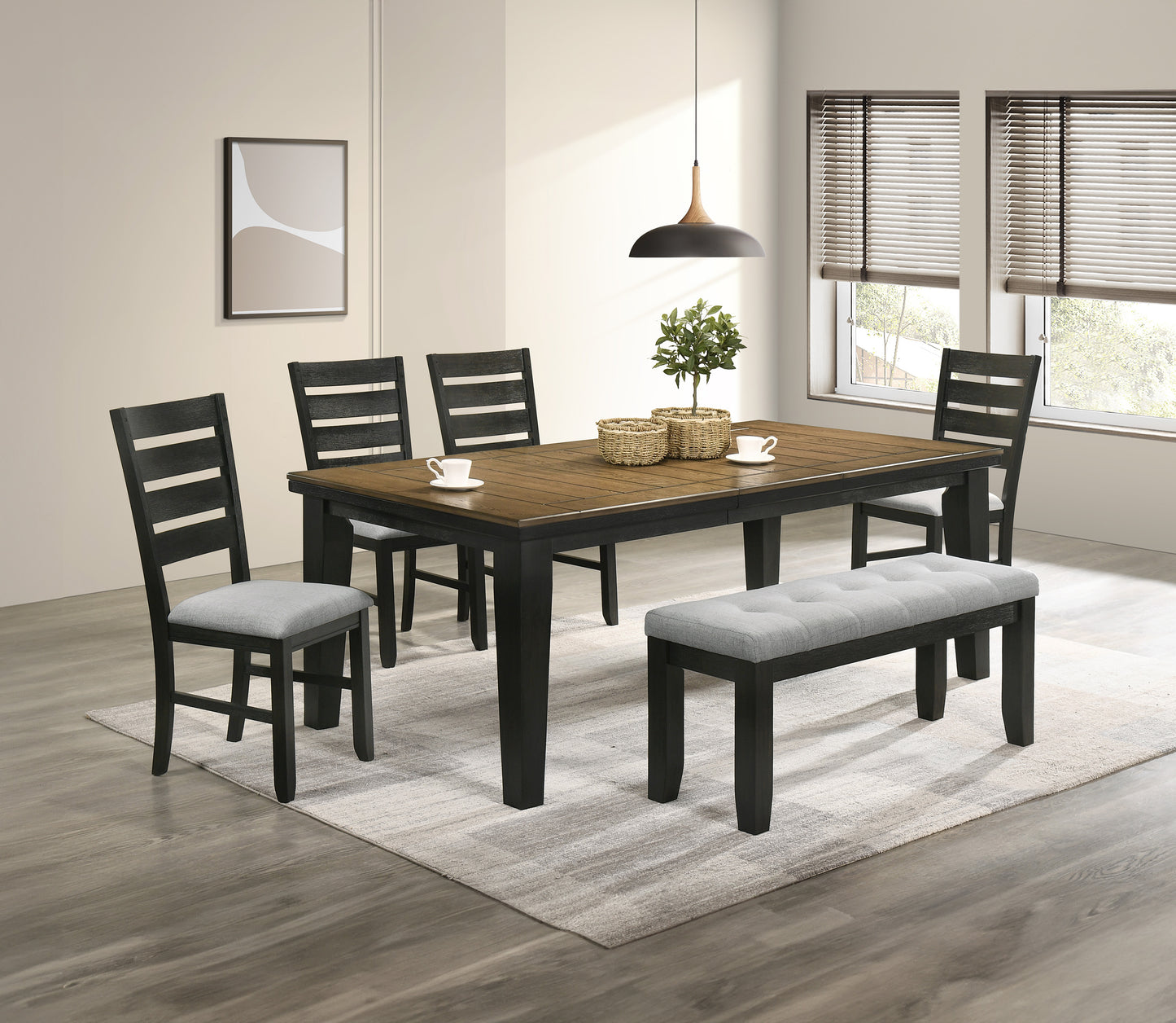 BARDSTOWN BENCH WHEAT CHARCOAL