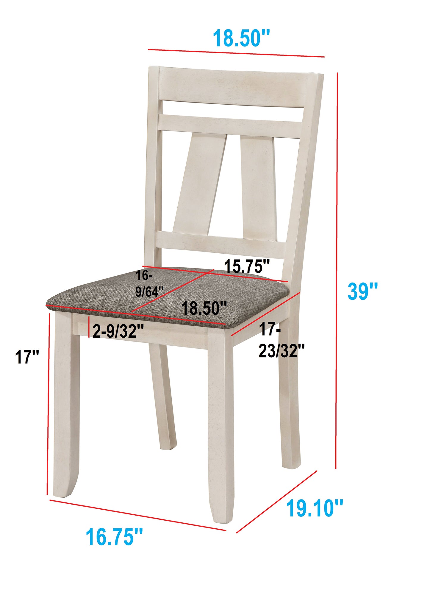 MARIBELLE SIDE CHAIR CHALK WARM GREY