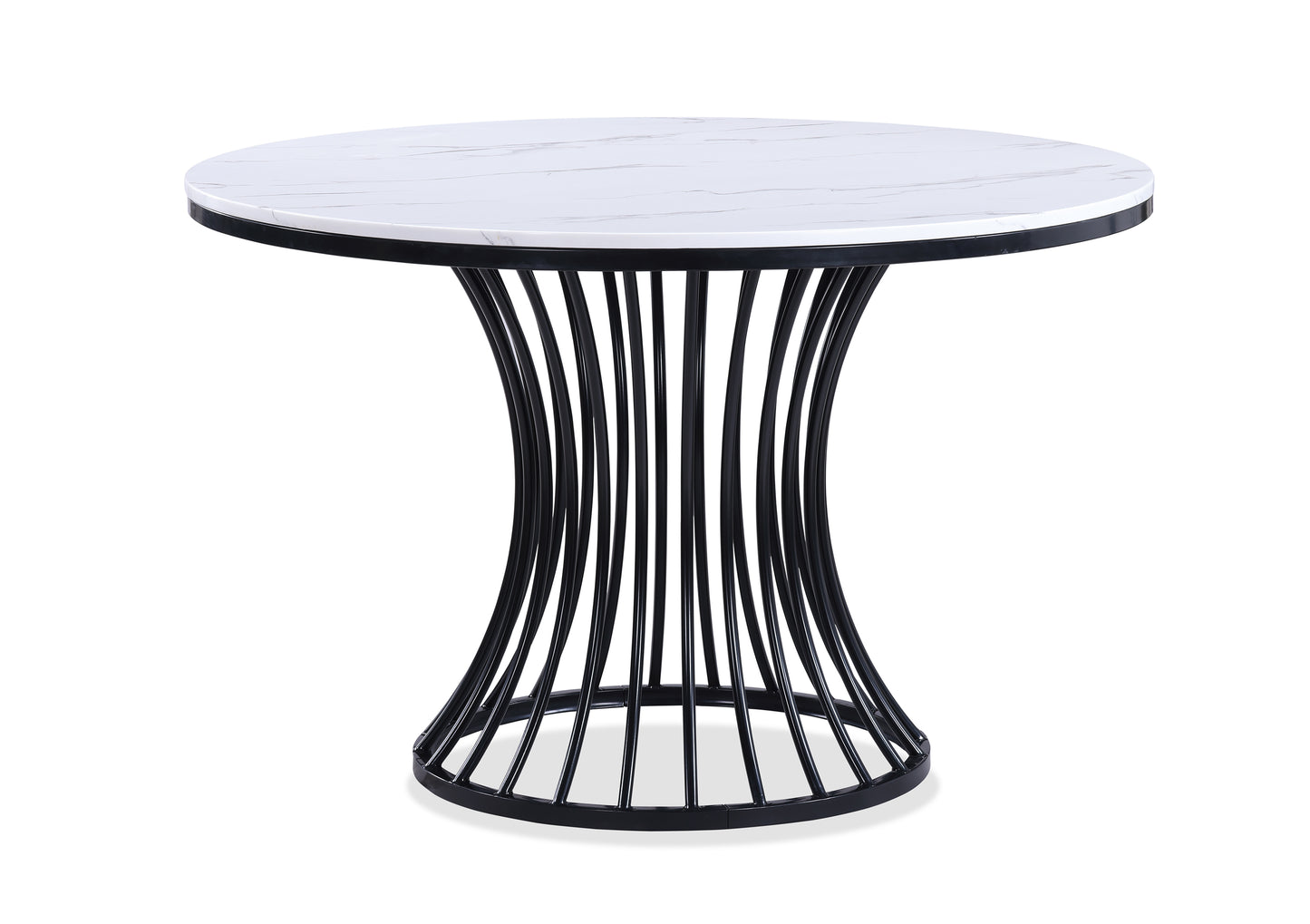 HADLEY FAUX MARBLE ROUND TABLE LEG