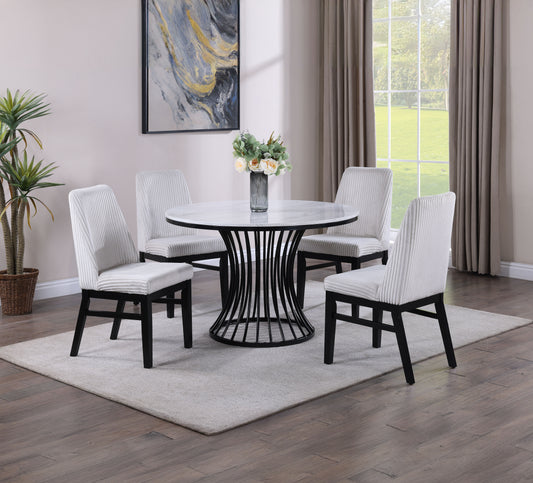 HADLEY FAUX MARBLE ROUND TABLE TOP