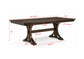 HAMIL DINING TABLE W/18" BUTTERFLY LEAF