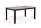 LESTER 6-PK DINING W/BENCH L.GREY