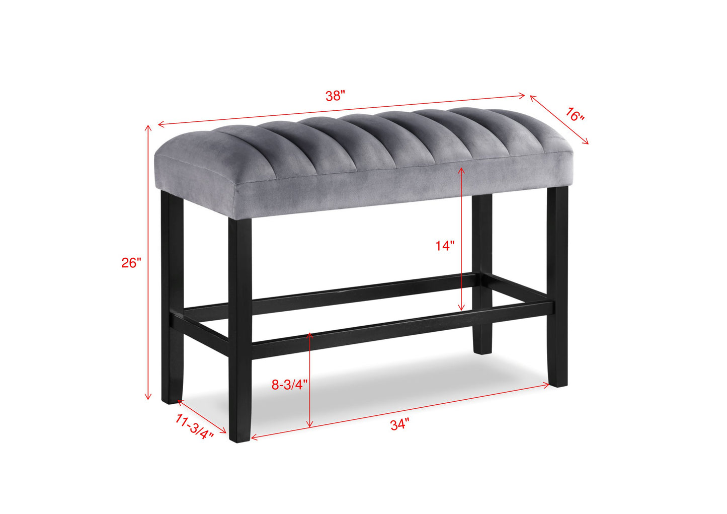 PASCAL COUNTER HEIGHT BENCH