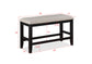 FULTON COUNTER HEIGHT BENCH LIGHT GREY