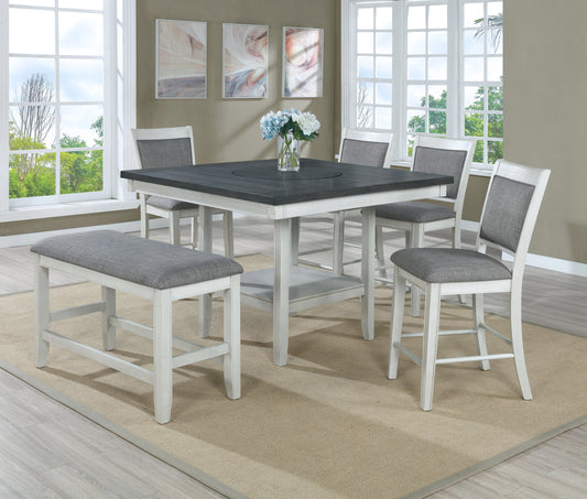 FULTON COUNTER HEIGHT TABLE CHALK GREY